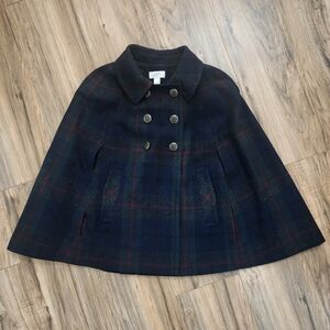 Loft Plaid Cape Xs Small